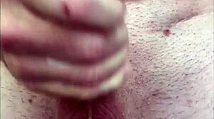 Dirty Talking Guy Jerks Off By The Window At Night