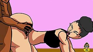 i love watching the big black booty bent over in doggy style