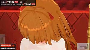 Uncensored hentai animation shows asuka in intense anal sex