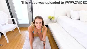 Charlotte Sins takes huge cock POV blowjob deepthroat facefuck and swallows cum load