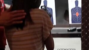 nerdy brunette enjoys private time with a friend