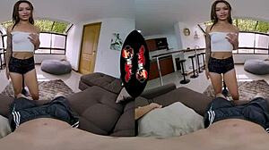 i star in vrlatina - beautiful little 18+ latina first porn scene vr