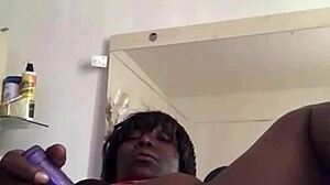 I enjoyed a quick squirt session with ebony beauty Kuukiepie