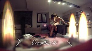 slow blowjob leads to cum inside mouth on webcam