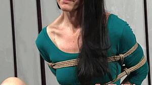 Bound MILF Sub Gagged And Toyed Roughly By Maledom In Stockings!