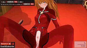Uncensored hentai animation shows asuka in intense anal sex