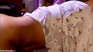 Raven Haired Harlot Audrey Bitoni Sucks Detective And Rides Massive Dick