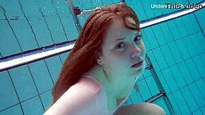 Simonna Gets Hot And Horny In Public Pool