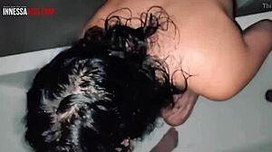 Wife's Close-Up Blowjob on Step Brother's Cock