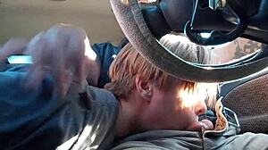 Second part of the road trip blowjob scene with black gay couple