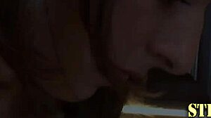 Why does this brunette teen rub herself so eagerly?