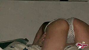 Wake up to hot sex with my roommate's big ass creampie in dorm. Can't believe this happened!