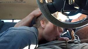 Second part of the road trip blowjob scene with black gay couple