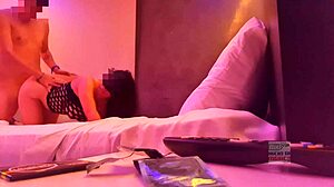 Karla boldly takes Mexican cock at the party, her big tits bouncing.