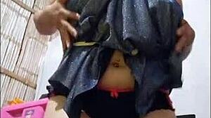 horny cachiporrera gives private erotic dance then surprises friend with sex