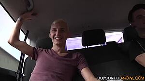 Twinks Picked Up In A Vehicle For Threesome