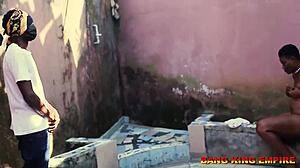 During EASTER HOLIDAY, amazing amateur EBONY babe gives BIG COCK next door NEIGHBOR her ASS and MOANS in 4K