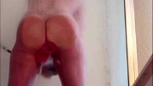 s girl bathing in the shower privately