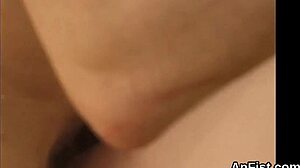 Naughty lesbian models spread and fist fuck gaping assholes.