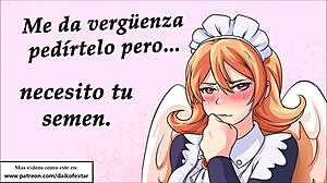 Jerk off to hentai maid Meidri in bar assfucking scene!