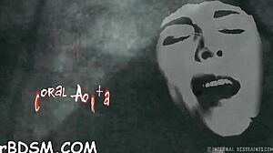 brunette explores toys and fingering