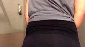 Sexy Petite Teen Teases Tender Ass in Spandex