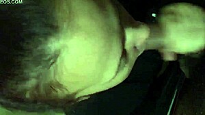 Gagging deepthroat leads to cumshot in eye