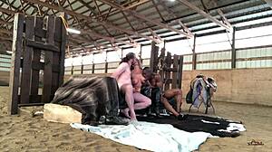 Sloan Rider Blows Coach Cardher and Rides Randy Denmark in Cowboys & Indians Scene