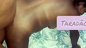 i cum in the black woman's ass after massaging her big natural tits and pussy