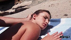 Blind Lust In Public Outdoor Blowjob With Big Tits And Cumshot