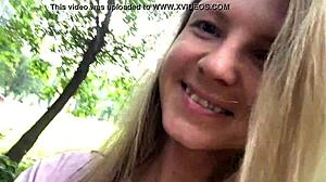 Outdoor Fun With Skinny Blonde Webcam Girl