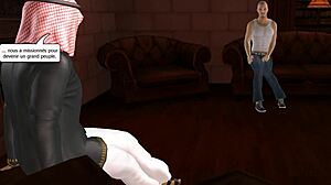 3d gay sex with animated prince of desert in french