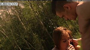 antonia sainz gives blowjob in czech video