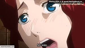 Hentai Redhead Gets Wet from Intense Anal Fucking