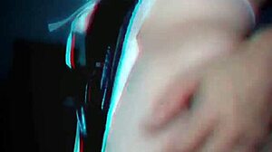 does this athletic shemale maid hide a monster cock under her lingerie?