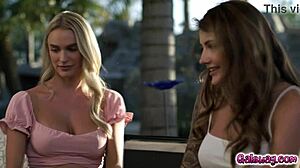 WOW! ADRIA RAE AND EMMA HIX in Stunning First Lesbian Scene
