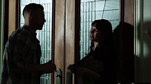 Seductive stepmommy, gag on that hard cock!