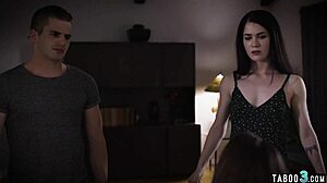 My busty milf stepmom propitiates the teen with taboo ffm fuck