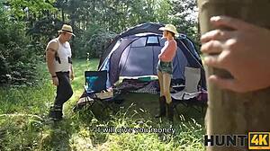 Forest adventure with a strawberry bet turns exciting