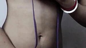 big boobs desi slut strips thongs like a nasty indian whore