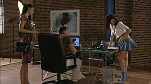 Does this brunette teen want her first big cock blowjob and riding?