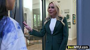 Ebony mylf strips and devours old girlfriend's body