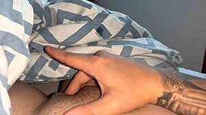 i'm masturbating on a rainy day, feeling so hot with toys, put on headphones and listen to my moans