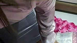 Skirtshouse features a silver satin skirt design