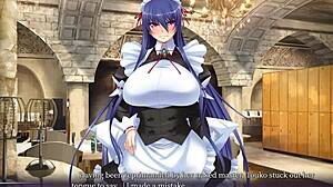 in taimanin yukikaze 2, rinko takes the black way in part 18