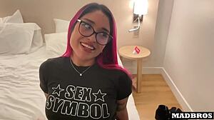 wow, chilean bombshell's perfect ass pounded over friend