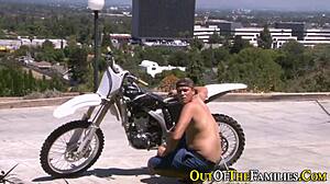 Amateur Stepsis Blowing Monster Cock with Handjob in Reality