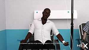 Blonde milf follows erotic instructions in nude posing game for hentai anime.