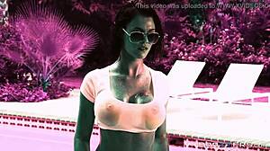 Peta Jensen Teases With Oiled Body In Hypno Pmv