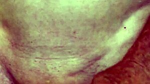 almost caught masturbating with a close-up on her shaved pussy.